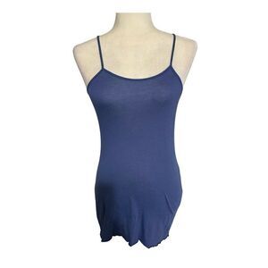 Splendid Girls Kids Solid Blue Scoop Neck Tank Top Cami Size 12